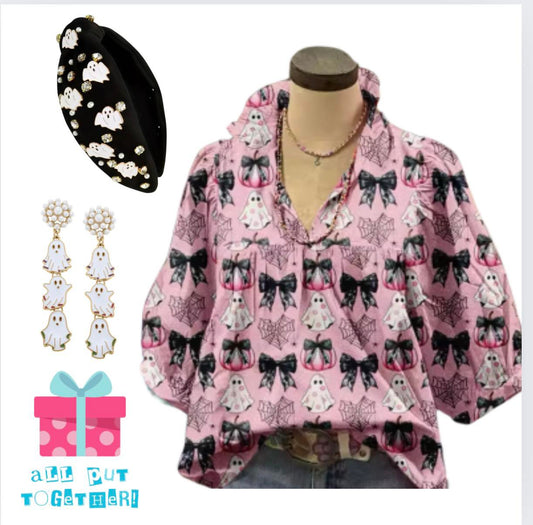 Pink Ghost Blouse
