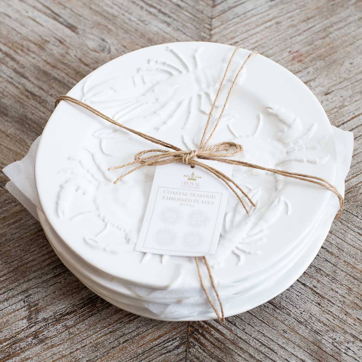 Seafood Embossed Plates