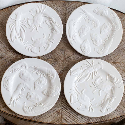 Seafood Embossed Plates