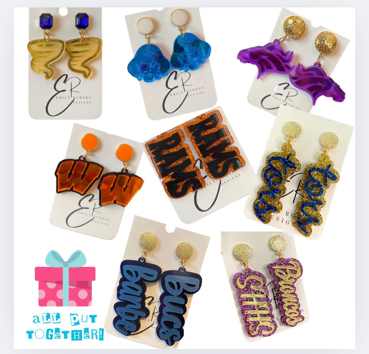 School Spirit Earrings