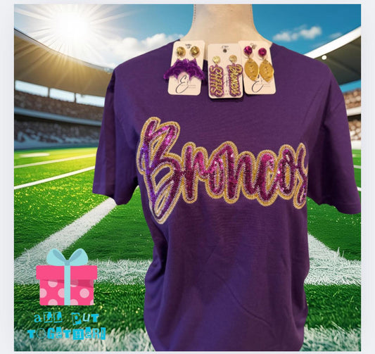 Sam Houston Broncos Sequin Tee