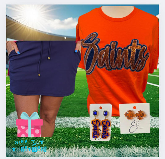 SLCHS Saints Sequin Tee
