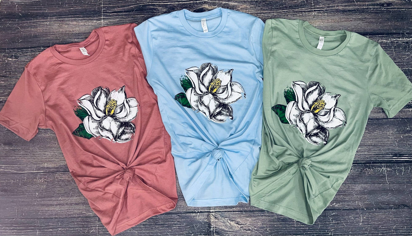 Magnolia Flower Tee