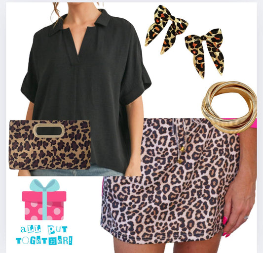 Leopard Clutch Purse