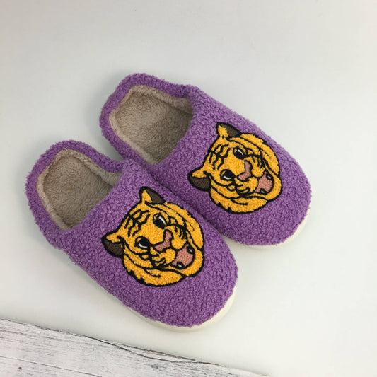 Plush Tiger Slippers - Small