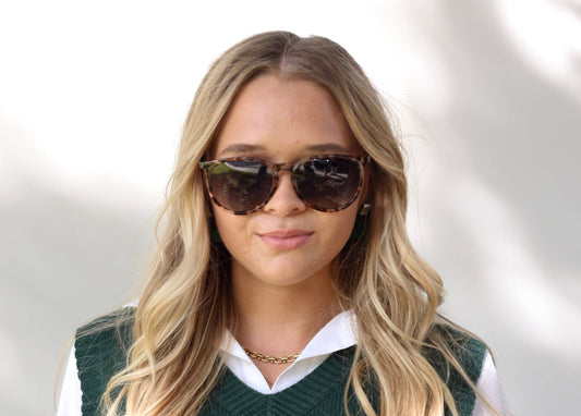 Midnight - Women's Polarized Medium Horn Sunglasses