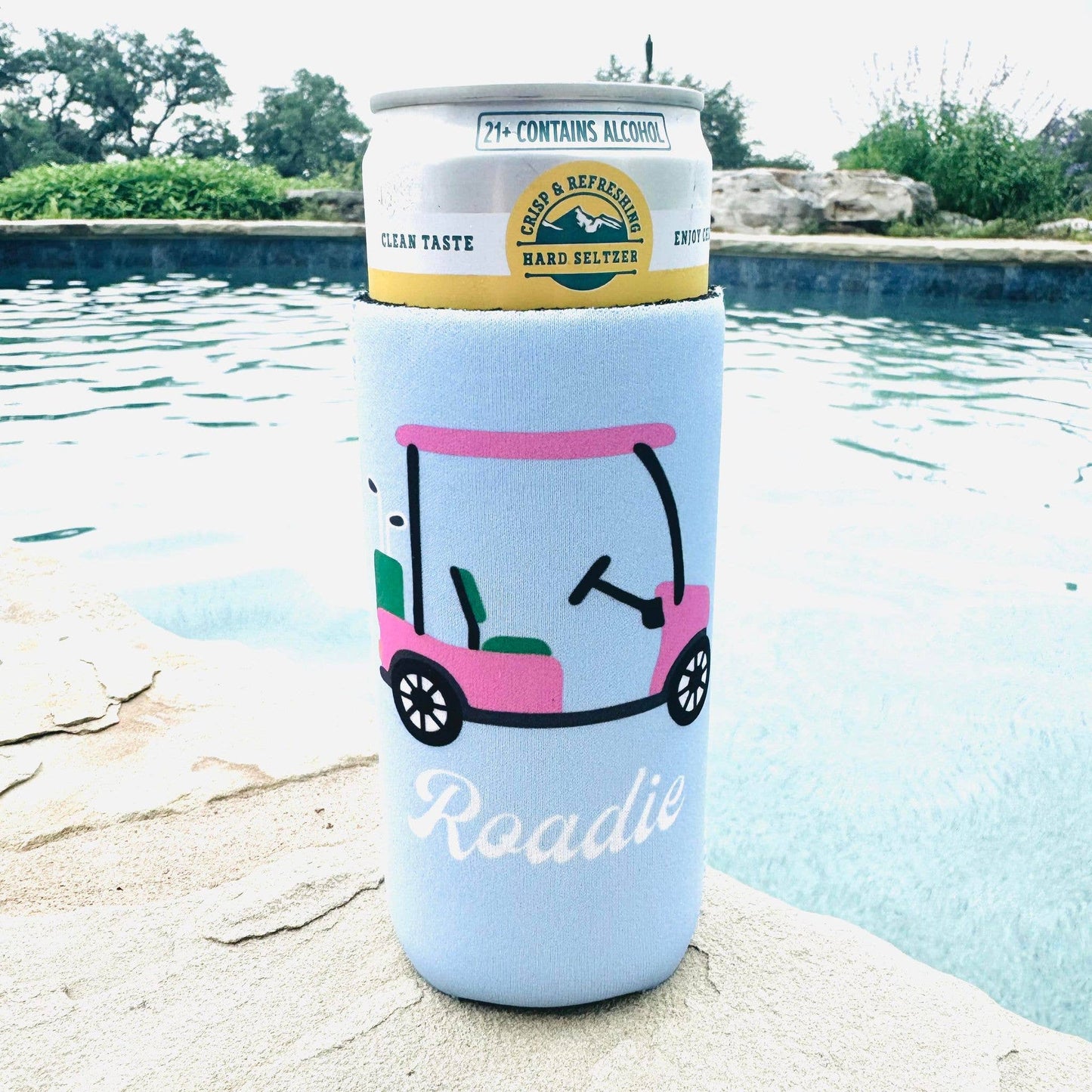 Roadie Slim Can Cooler, Summer Gifts, Can Cooler, Golf