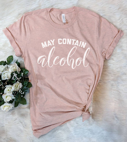 May Contain Wine Graphic Tee