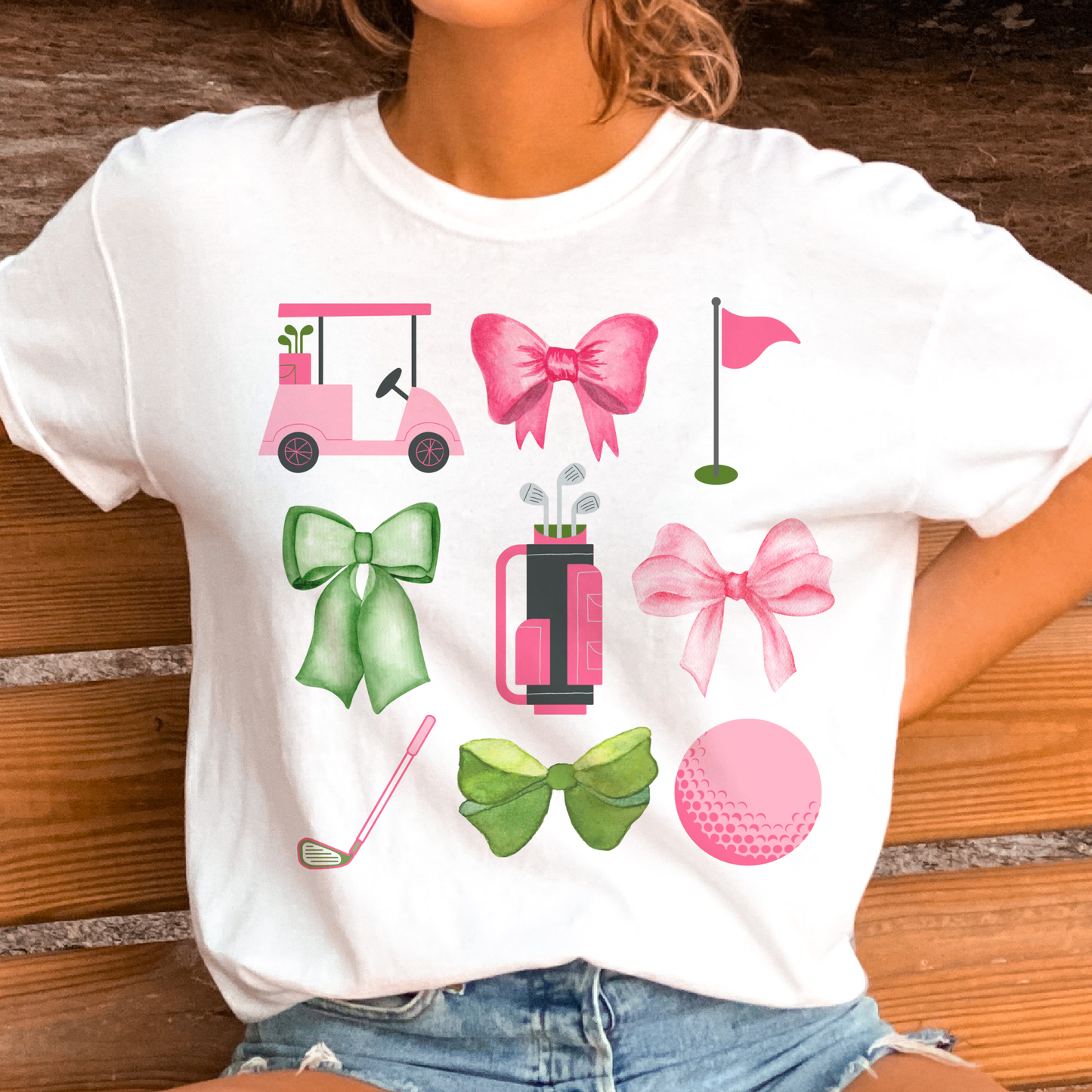 Preppy Golf Tshirts Golf Collage Country Club Summer Tees