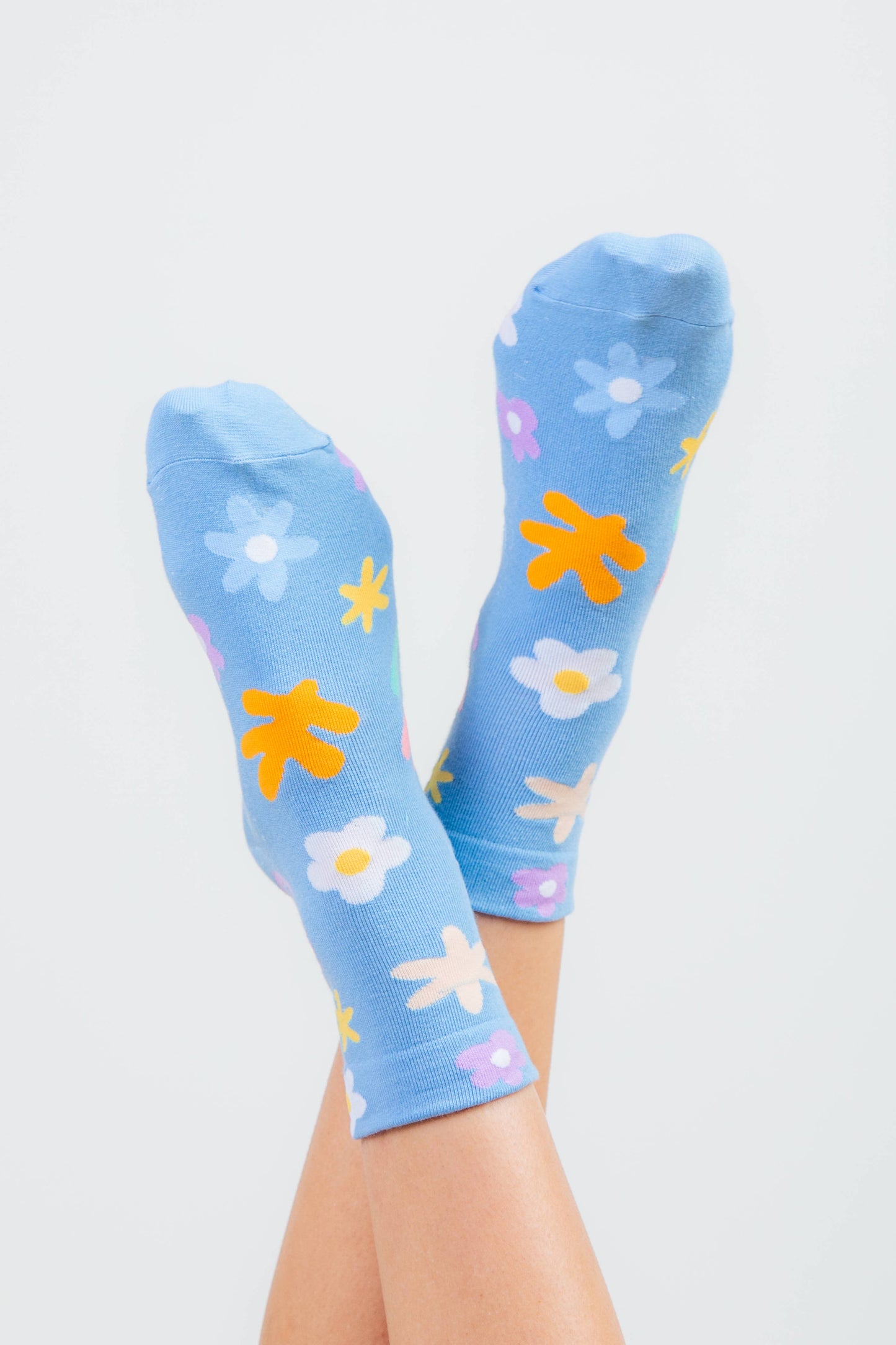 Floral print causal socks