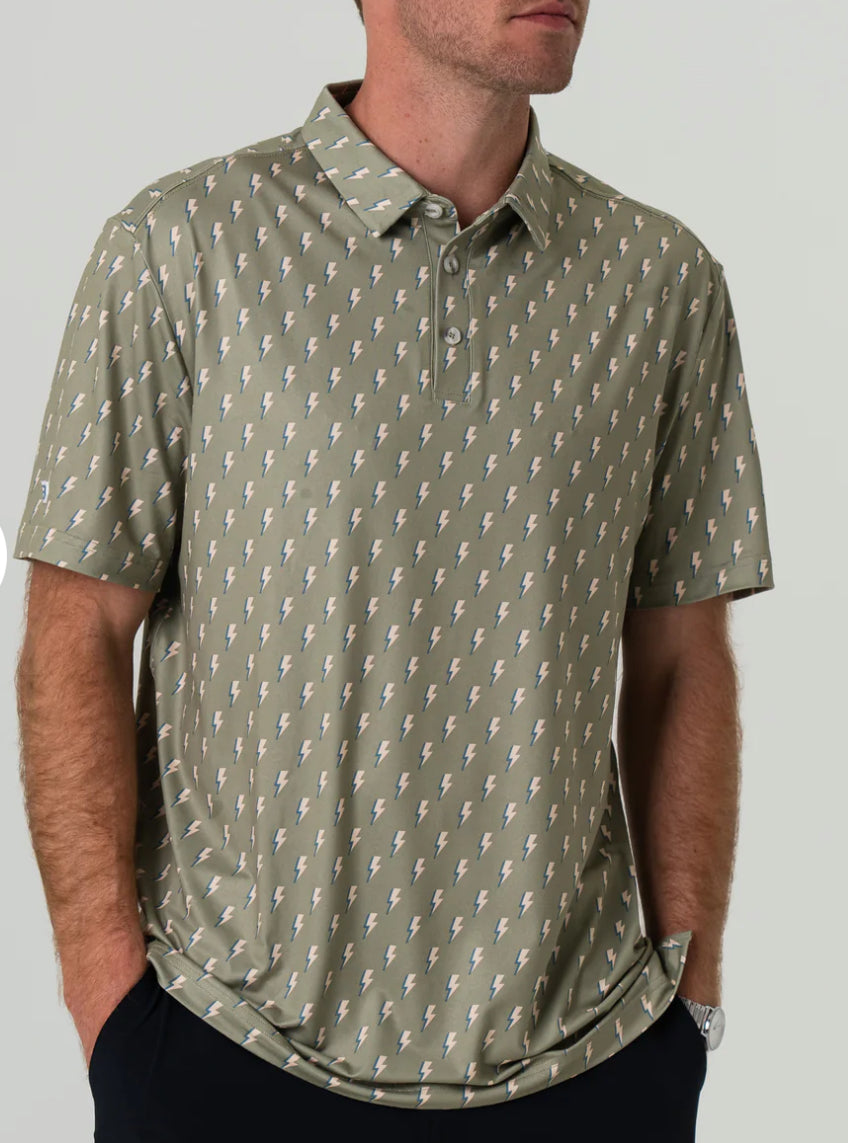 Performance Polo - Sage Lightening