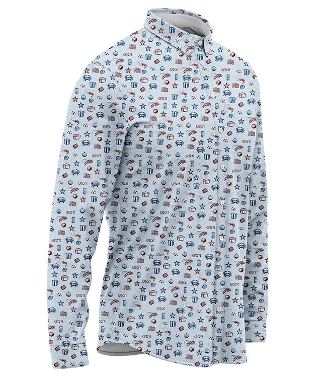 Performance Button Up - Seafood Festival