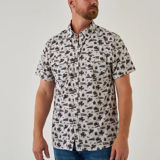 Performance Button Up - Cowboy Country