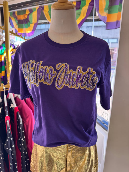 Iowa Yellow Jackets Sequin Tee