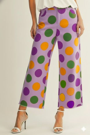 Mardi Gras Polka Dot Trousers