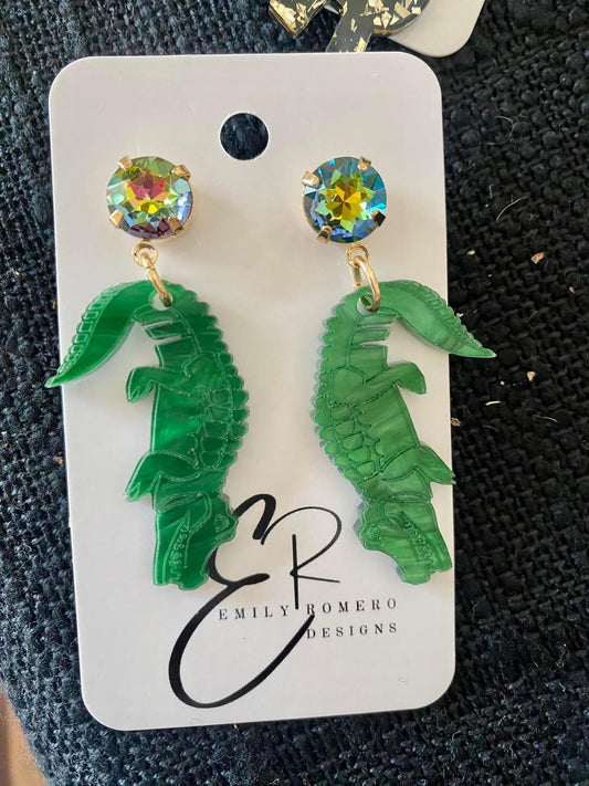 Alligator Earrings