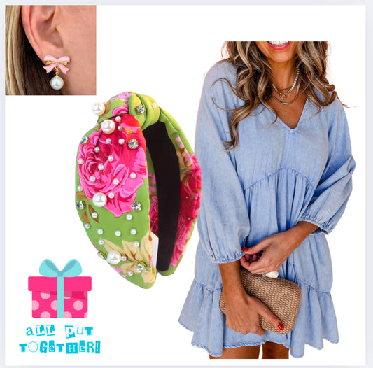 Chambray Mini Dress