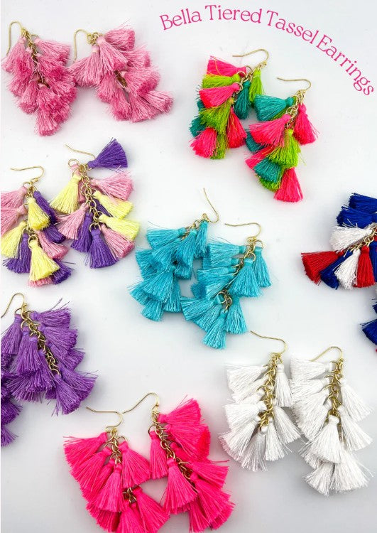 Bella Tiered Tassel Earrings