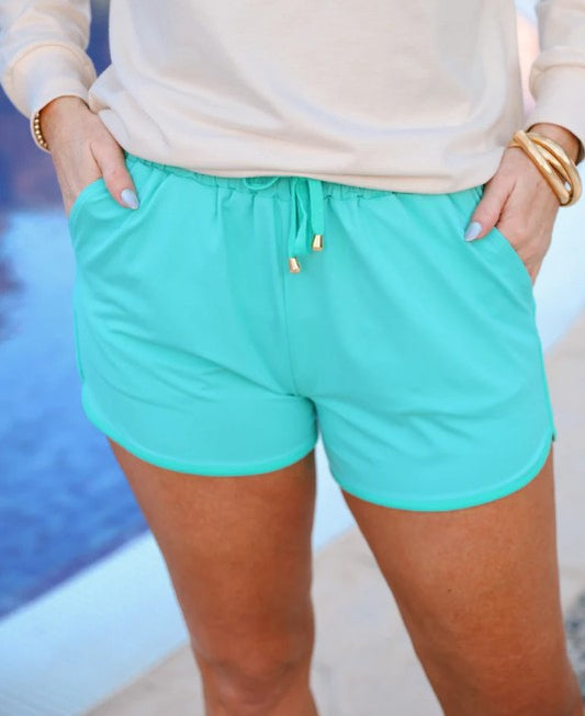 Solid Mint Everyday Shorts