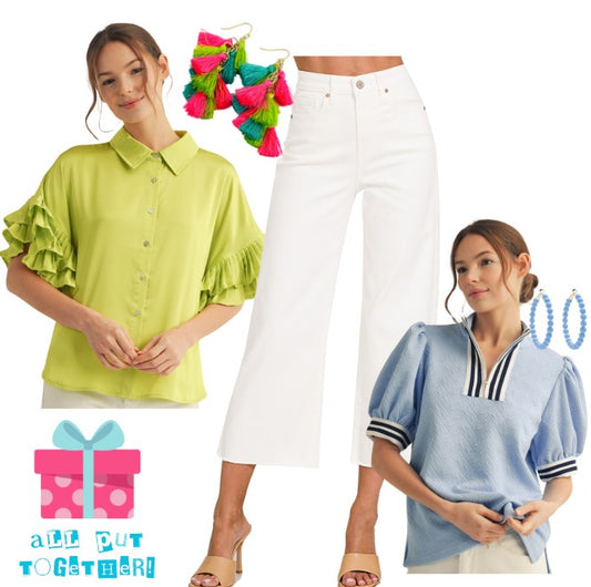 Ruffle Sleeve Satin Top