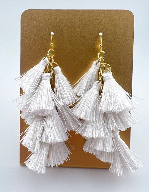 Bella Tiered Tassel Earrings
