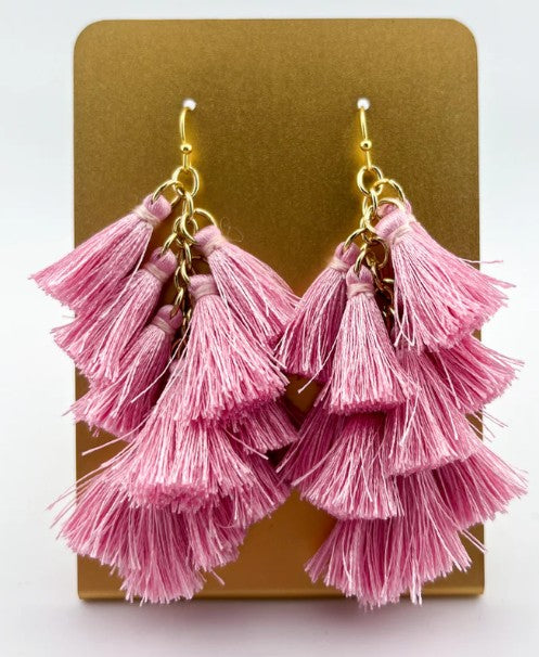 Bella Tiered Tassel Earrings