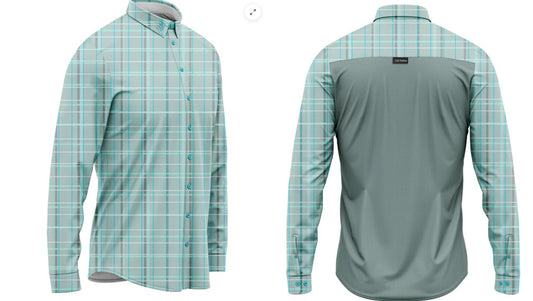 Performance Button Up - Sea Stone