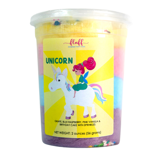 Unicorn Flavored Cotton Candy with Sprinkles