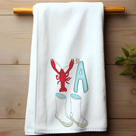 Y’all Crawfish Tea Towel