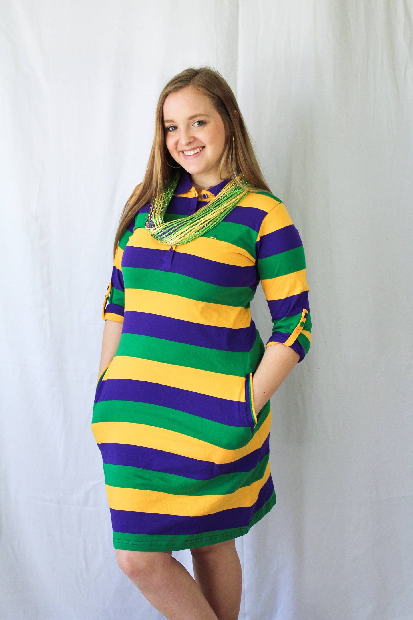 Striped Mardi Gras Dress