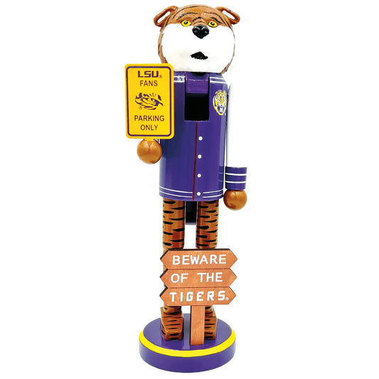 12" LSU Beware of the Tigers Nutcracker