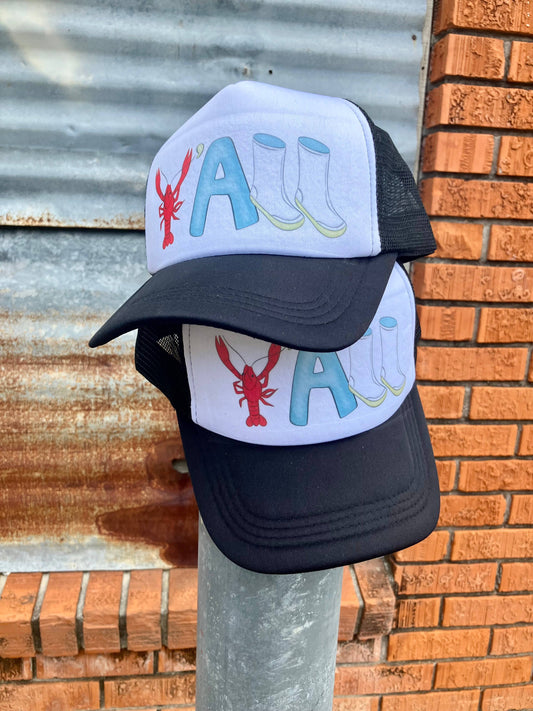 Y’all Crawfish Trucker hat