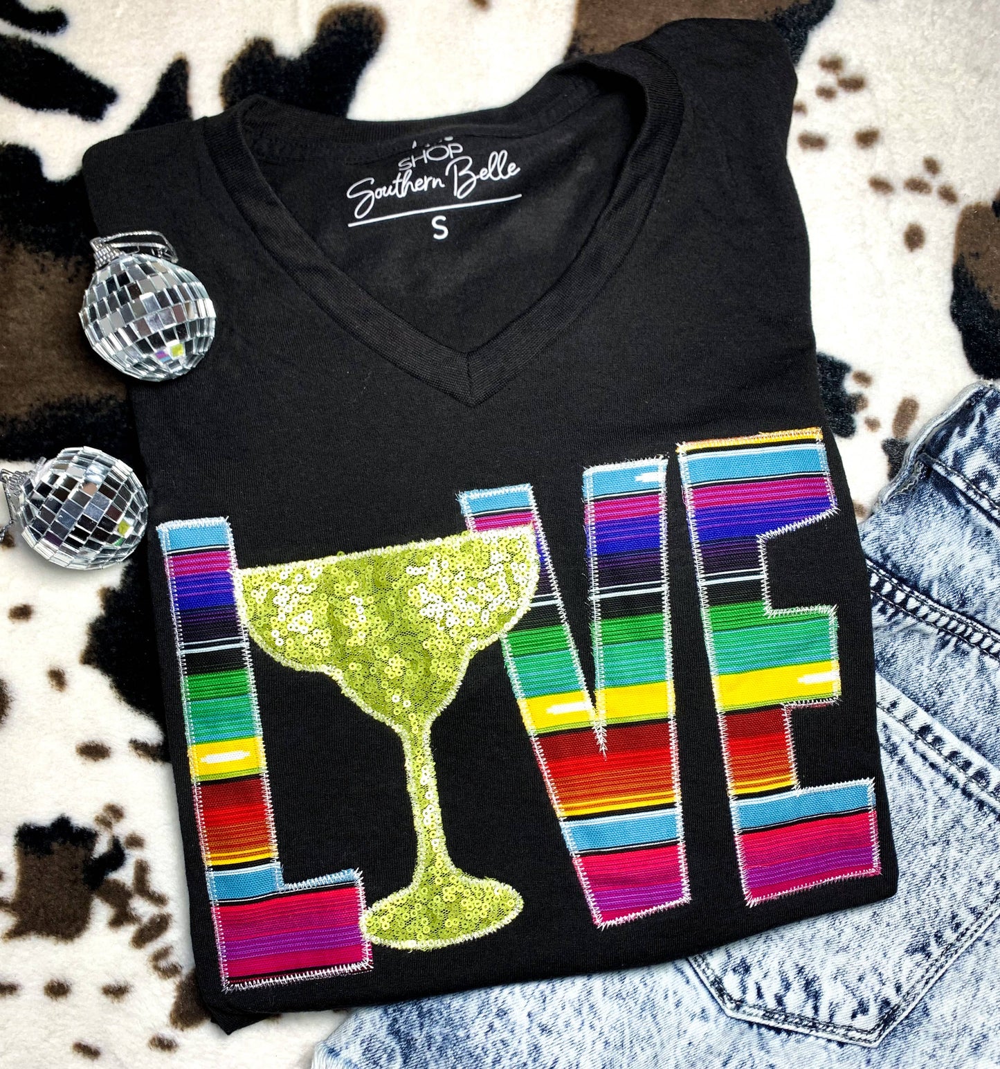 Love Margarita Cinco De Mayo Vneck Short Sleeve