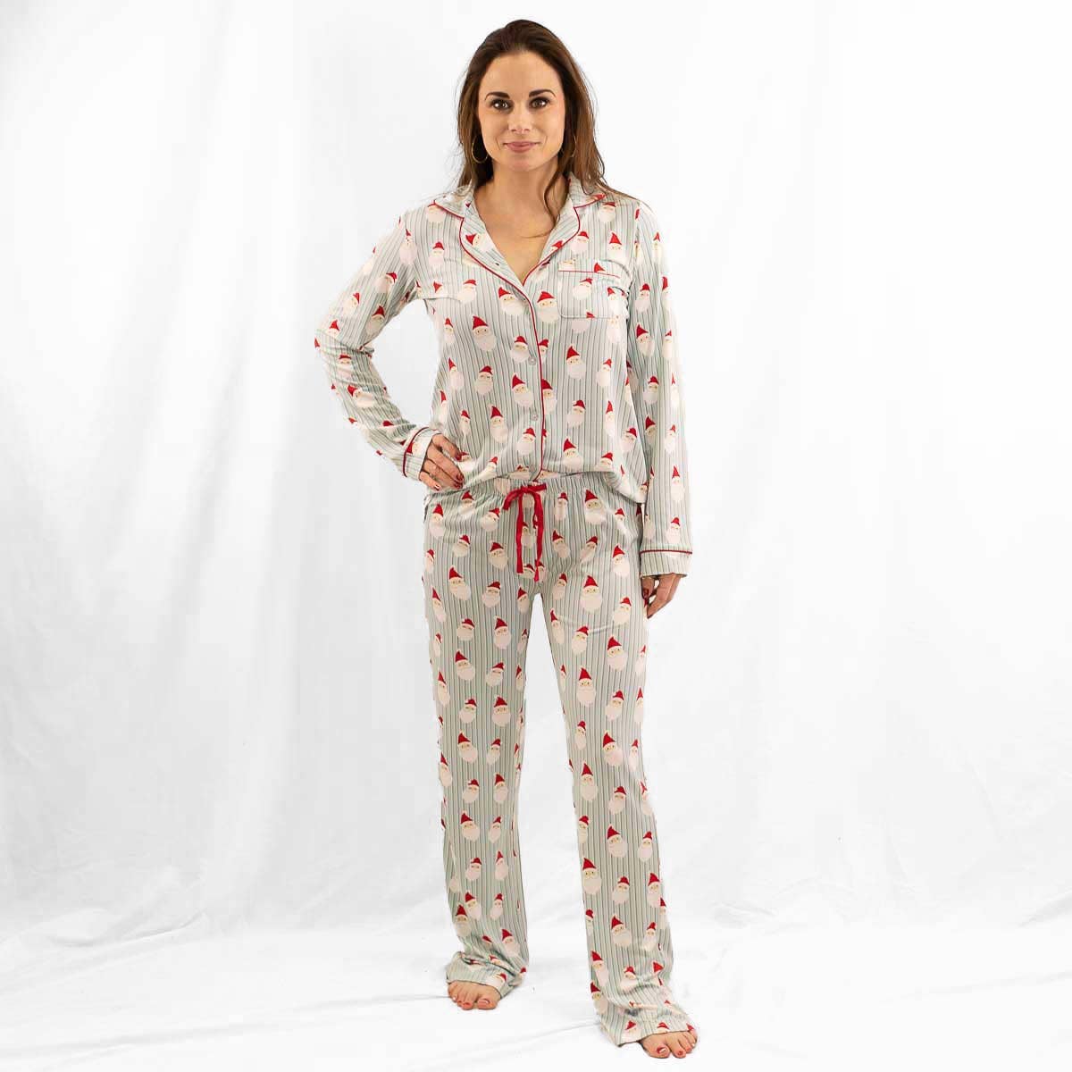 Jolly Santa Sleep Pants   Misty Blue/True Red   -Asst.