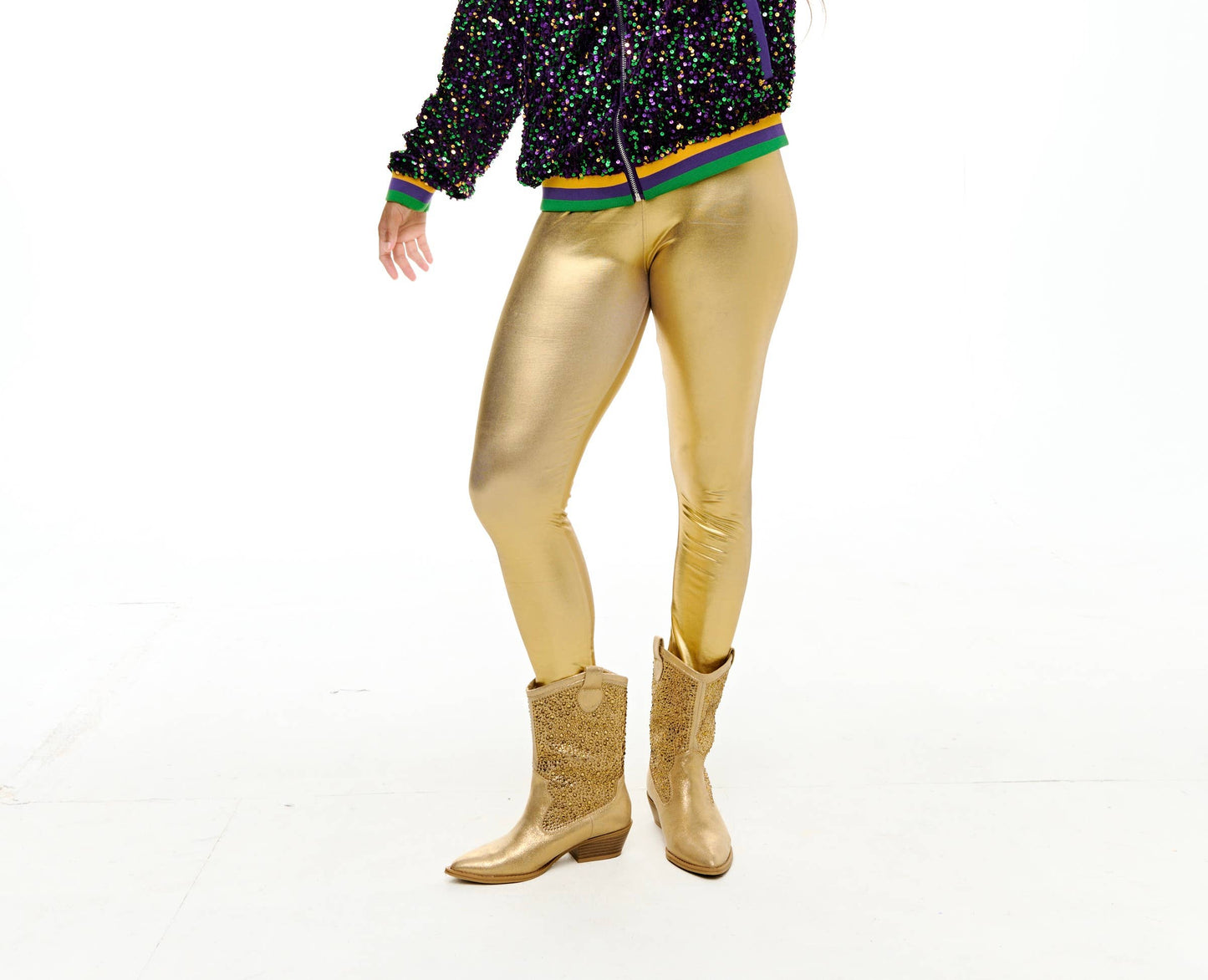 Metallic Gold Leggings