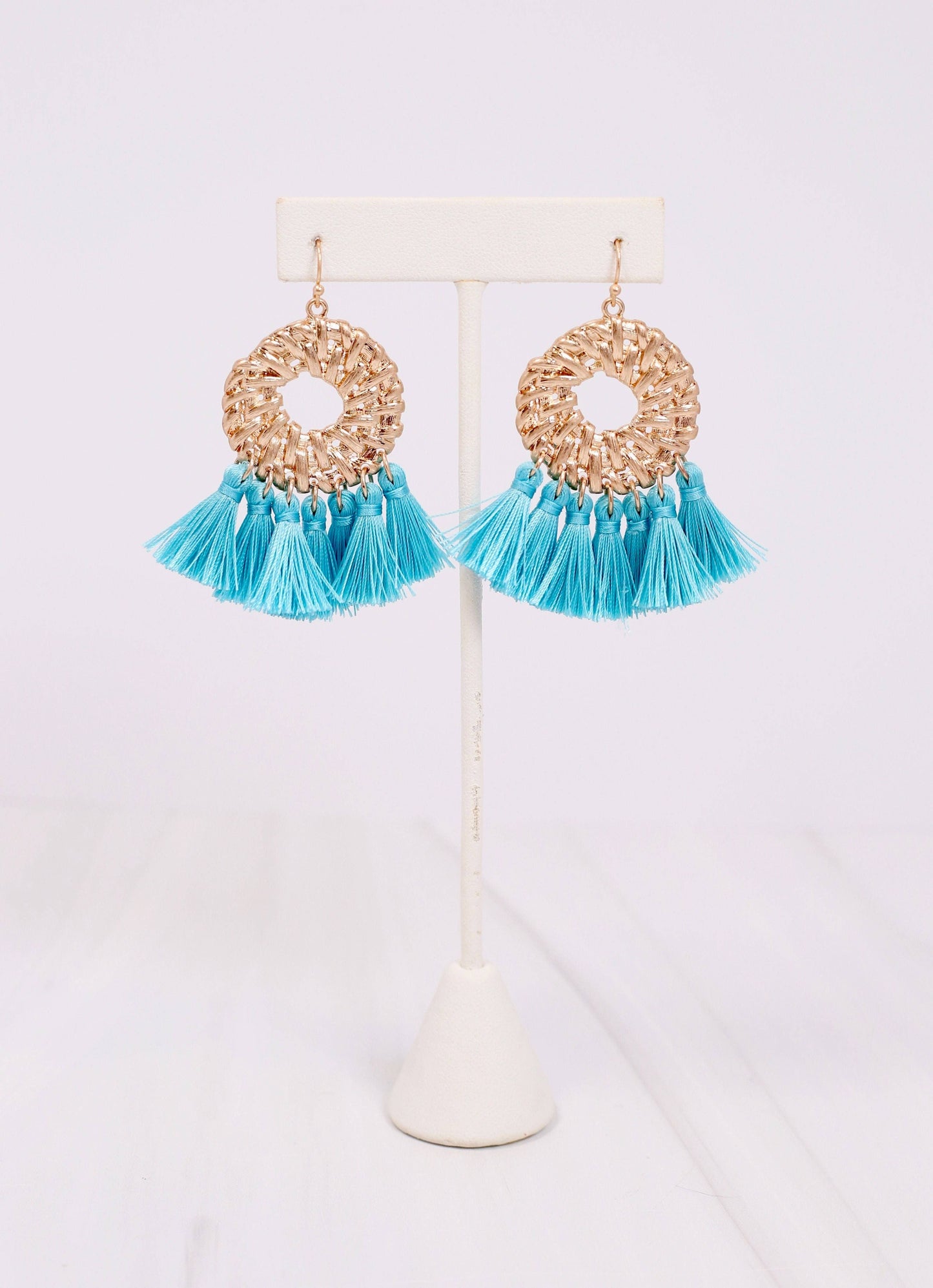 Cheshire Tassel Drop Earring TURQUOISE