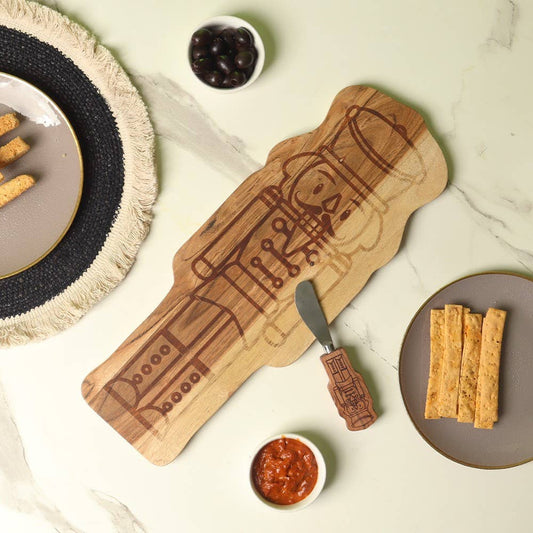 Nutcracker Wood Tray W/ Spreader