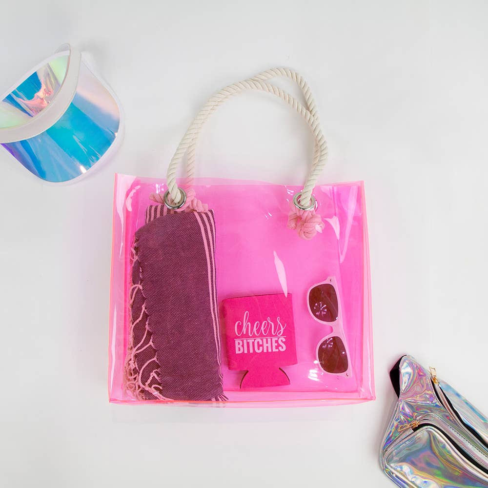 Neon Tote Bag: Beach and Bachelorette Party Gifts & Favors