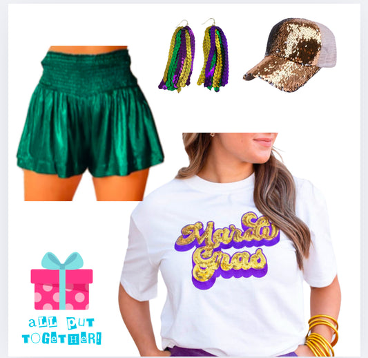 Sequin Mardi Gras Tee
