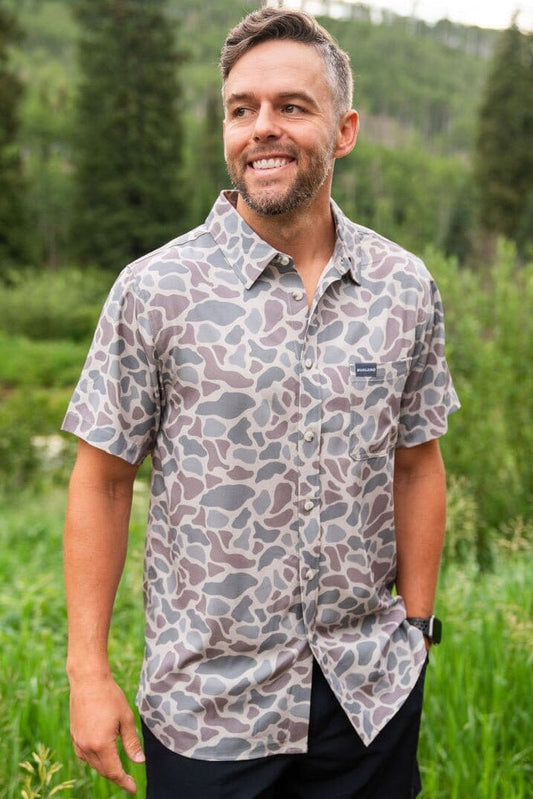 Performance Button Up - Classic Deer Camo