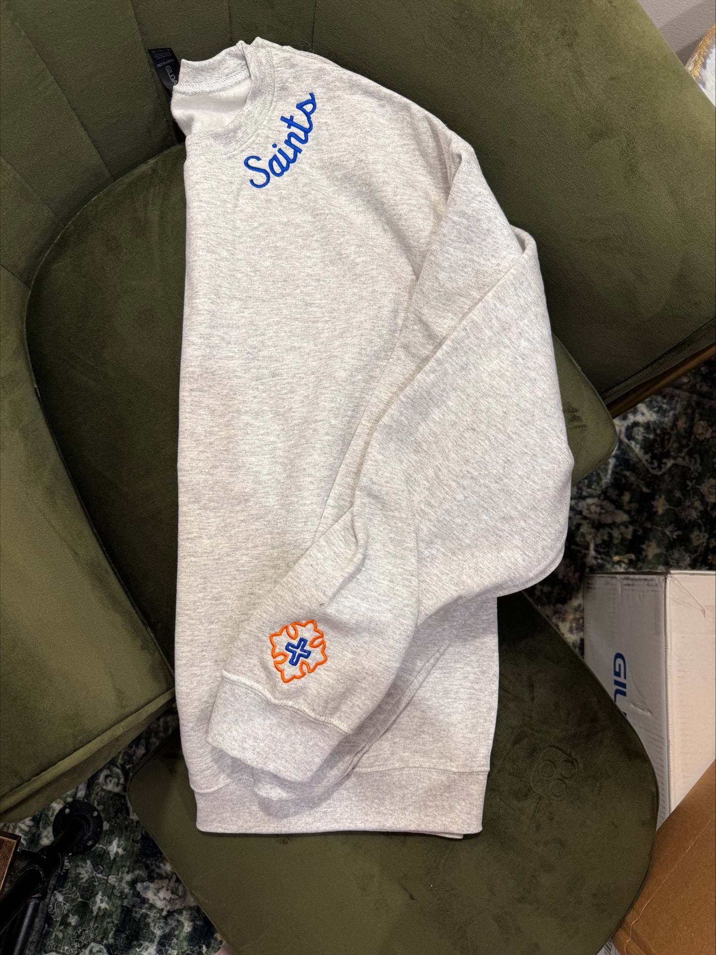 School Spriit Embroidered Sweatshirts