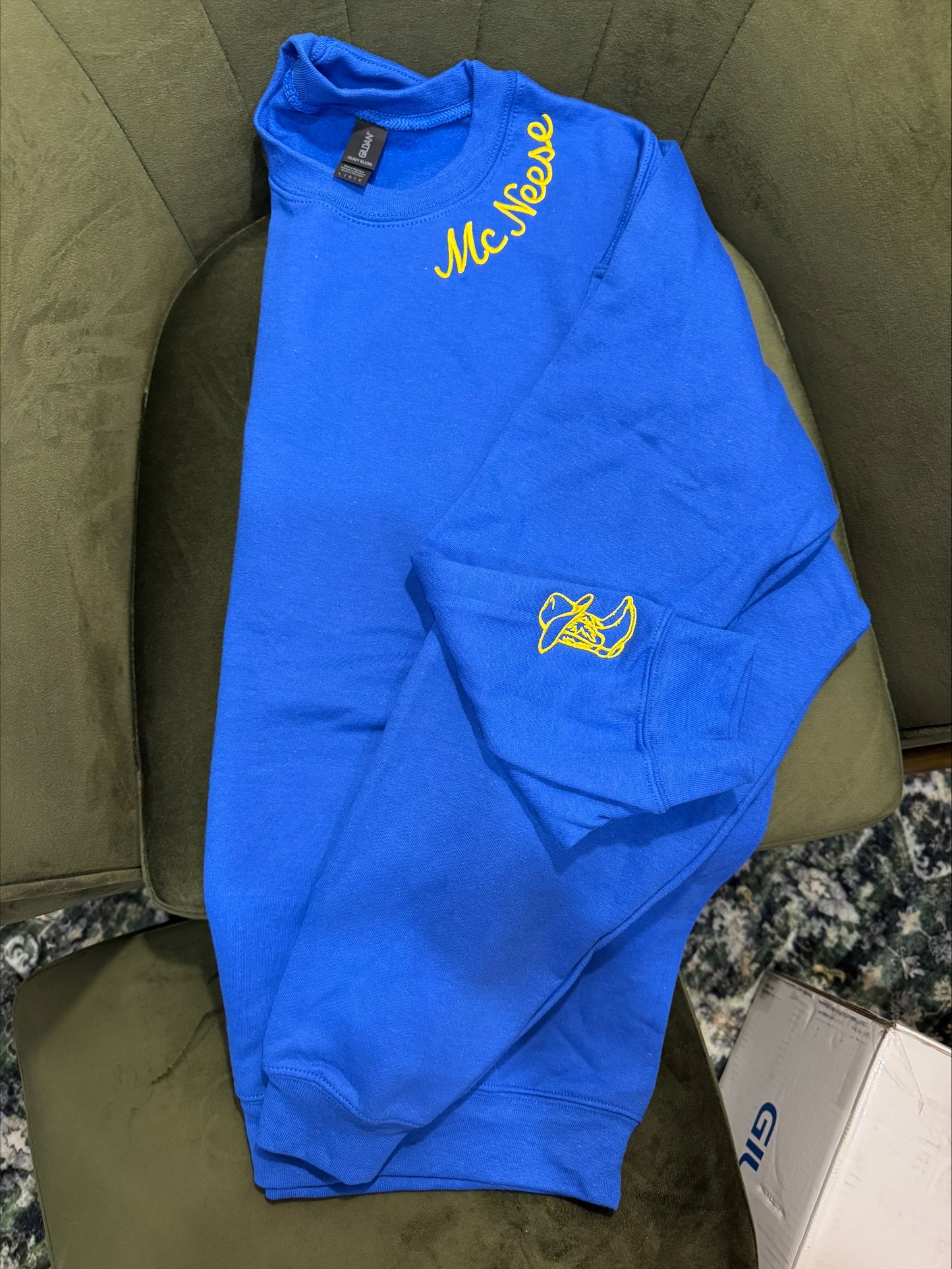 School Spriit Embroidered Sweatshirts