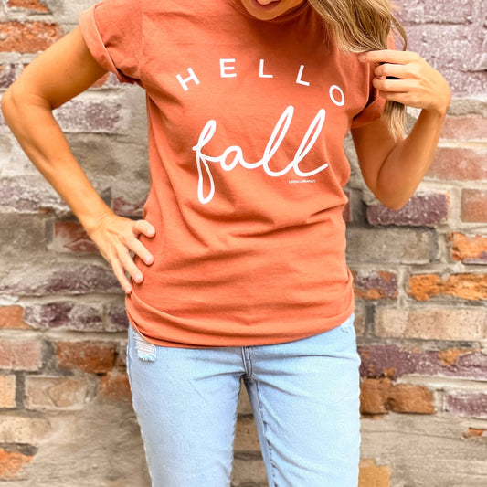 HELLO FALL Comfort Colors Graphic Tee