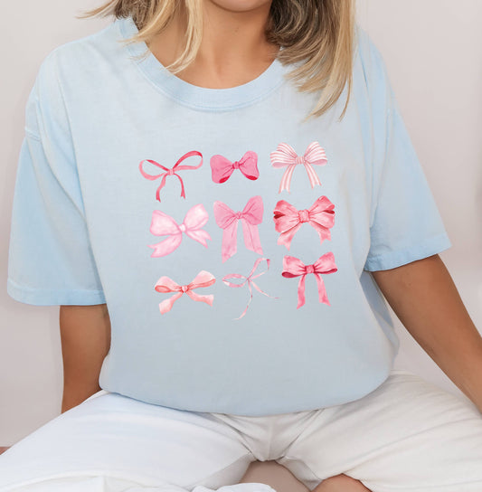 Bow T Shirt, Girl, Soft Girl, Coquette Aesthetic
