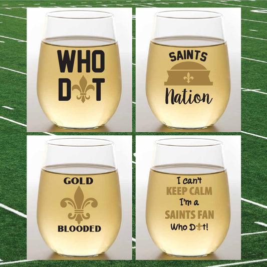 Saints Shatterproof Wine Glasses