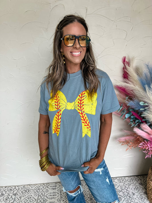 Softball Bow Tee